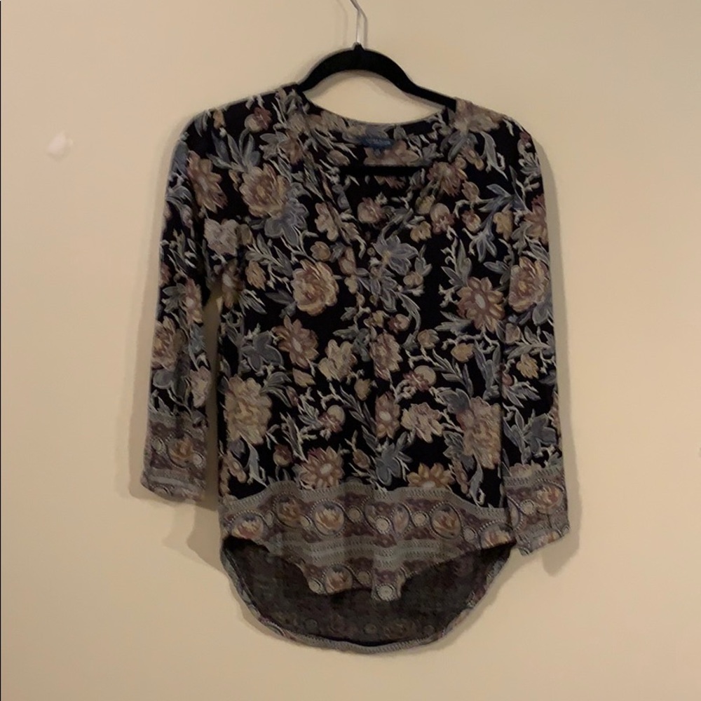 Lucky Brand 3/4 length sleeve Blouse